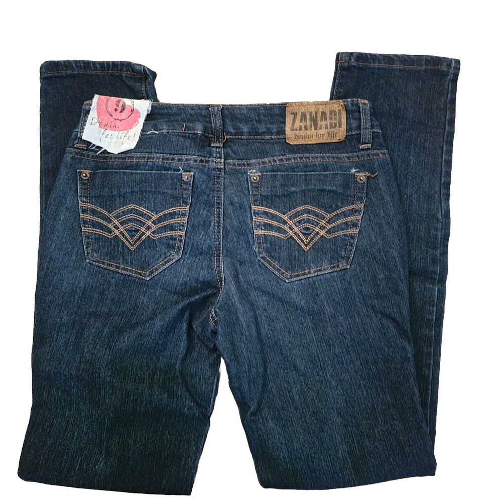 Zana Di Jeans SIZE 9 Straight Leg Dark‎ Rinse NWT